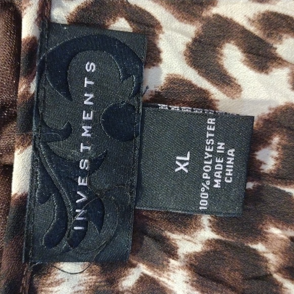 🖤Vintage Leopard Ruffle Accordion Top with Beads - Picture 5 of 15